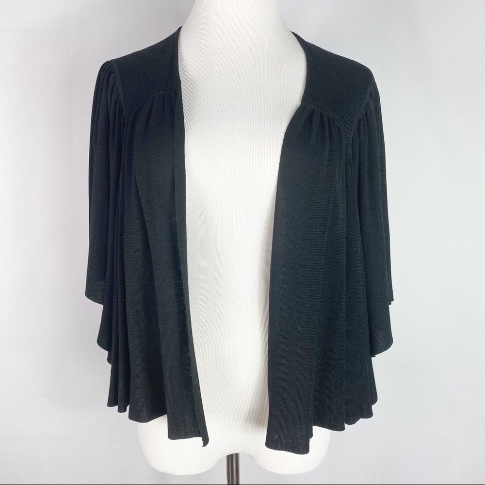 Laundry‎ by Shelli Segal Black Shrug Shawl Wrap